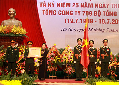 Tổng công ty 789 đón nhận danh hiệu Anh hùng Lao động