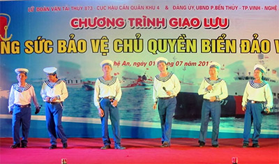 Giao lưu “Chung sức bảo vệ chủ quyền biển đảo”