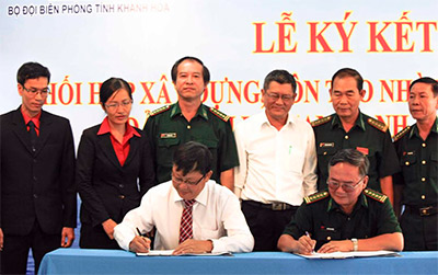 Ký kết xây dựng, tôn tạo nhà khách tại đảo Bình Ba