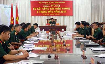 Bộ tư lệnh BĐBP: Sơ kết công tác biên phòng 6 tháng đầu năm 2014