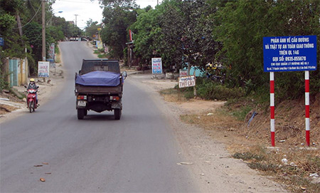 Nguy cơ tai nạn trên tuyến đường giao thông nông thôn Hòa Vang