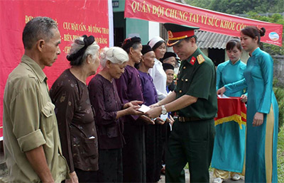Khai mạc Hành trình “Quân đội chung tay vì sức khỏe cộng đồng” tại huyện Hà Quảng