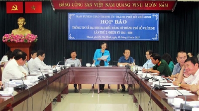 Đại hội đại biểu Đảng bộ TP Hồ Chí Minh diễn ra từ 13 đến 17-10