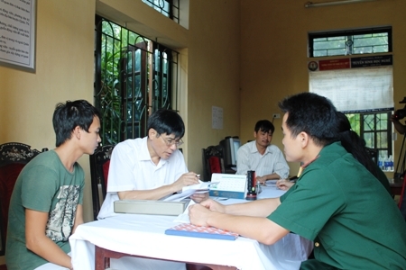 Công tác tuyển quân ở Tam Phúc: Đến từng nhà, rà từng người