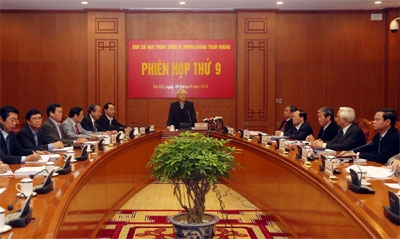 Phiên họp thứ 9 Ban chỉ đạo Trung ương về phòng, chống tham nhũng