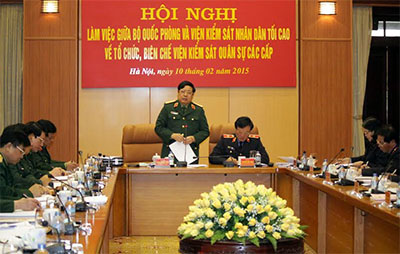 Nghiên cứu, điều chỉnh tổ chức, biên chế viện kiểm sát quân sự các cấp