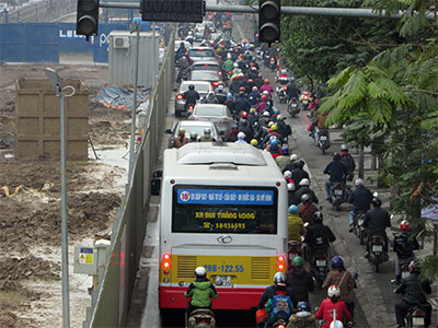 Kẹt cứng đường phố những ngày cận Tết