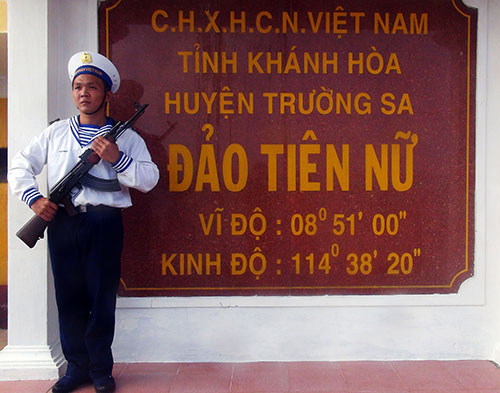 Cán bộ, chiến sĩ Trường Sa gửi lời chúc Tết đất liền