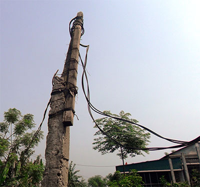 Tiềm ẩn nguy hiểm từ lưới điện 