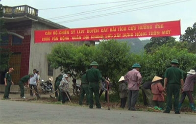 Chung sức xây dựng nông thôn mới ở huyện đảo Cát Hải