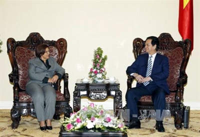 Thủ tướng Chính phủ Nguyễn Tấn Dũng tiếp Bộ trưởng Bộ Tài chính và Vật giá Cu-ba