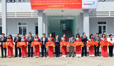 Bàn giao các công trình an sinh xã hội tại tỉnh Lai Châu do Vietinbank tài trợ