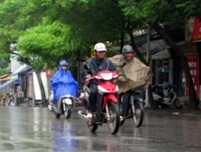 Hai ngày cuối tuần, Bắc và Trung Bộ có mưa, trời rét 