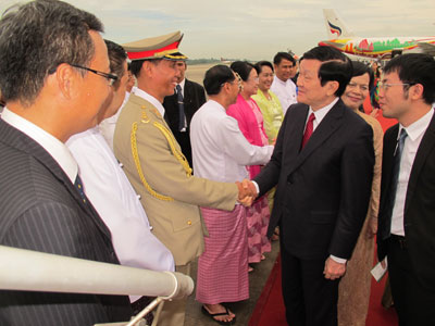 Chủ tịch nước Trương Tấn Sang kết thúc tốt đẹp chuyến thăm Bru-nây và Mi-an-ma 