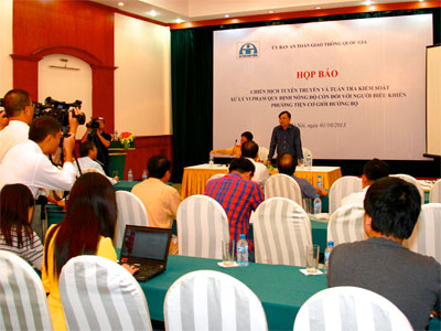 Từ 1-10 sẽ tăng cường xử lý nồng độ cồn khi tham gia giao thông