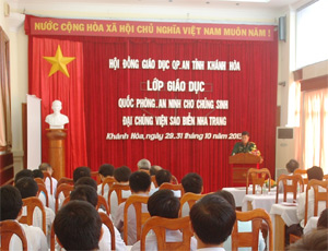Khai mạc lớp giáo dục QP-AN cho hơn 40 chủng sinh 