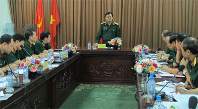 Thượng tướng Nguyễn Thành Cung kiểm tra công tác phối hợp phổ biến, giáo dục pháp luật tại binh chủng Hóa học