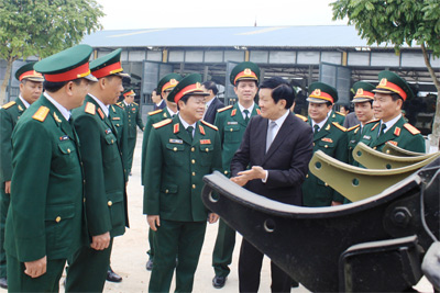 Chủ tịch nước Trương Tấn Sang thăm và kiểm tra công tác SSCĐ tại Quân đoàn 1