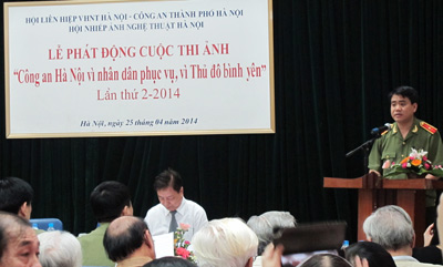 Phát động cuộc thi ảnh nghệ thuật “Công an Hà Nội vì nhân dân phục vụ- vì Thủ đô bình yên”