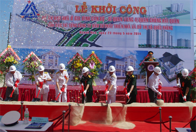Khởi công dự án khu nhà ở gia đình cán bộ, sĩ quan Vùng 4 Hải quân 