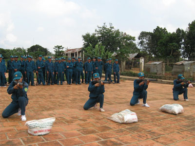 Lực lượng tự vệ được tổ chức chặt chẽ, chăm lo chu đáo
