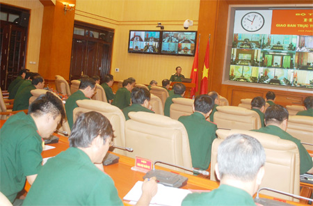 Thượng tướng Đỗ Bá Tỵ chủ trì hội nghị giao ban trực tuyến toàn quân