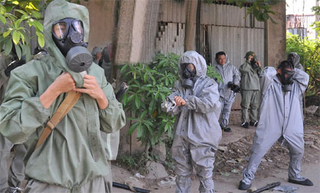 “Đặc nhiệm” phòng hóa trổ tài