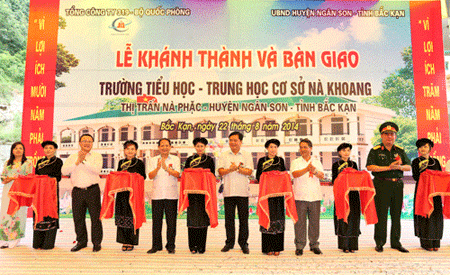 Khánh thành Trường TH&THCS Nà Khoang (Bắc Kạn) 