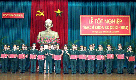 100% học viên cao học Học viện Chính trị tốt nghiệp khá, giỏi