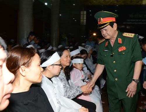 Lễ viếng và truy điệu 4 chiến sĩ hy sinh khi làm nhiệm vụ bay huấn luyện