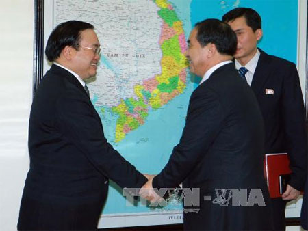 Phó Thủ tướng Hoàng Trung Hải tiếp Thứ trưởng Ngoại giao Triều Tiên 