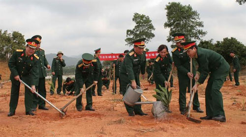 Kho KV4 phát động “Tết trồng cây đời đời nhớ ơn Bác Hồ” năm 2015 