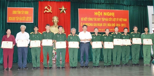 Tỉnh Tây Ninh: Tìm kiếm, quy tập được 347 hài cốt liệt sĩ 