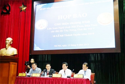 14 tỉnh tham gia Liên hoan nghệ thuật Hát Then-Đàn Tính các dân tộc Tày, Nùng, Thái