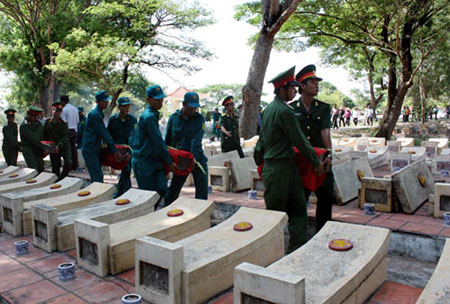 Hai đồng đội hy sinh tại phum Ba-ô, thị trấn Suông-chúp (Cam-pu-chia)