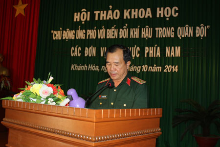 Chủ động ứng phó với biến đổi khí hậu trong Quân đội