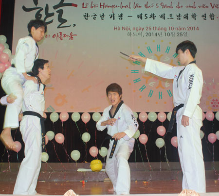 Thi tài và trải nghiệm lễ hội Hangeul-nal lần thứ 5 tại Việt Nam