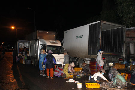 Nhiều hệ lụy từ chợ cá tự phát