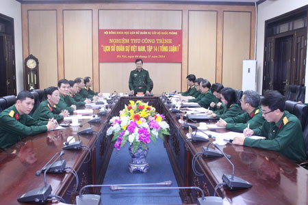 Nghiệm thu công trình “Lịch sử quân sự Việt Nam” - Tập 14