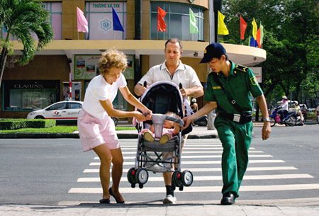 Ấn tượng Trật tự viên du lịch ở thành phố mang tên Bác