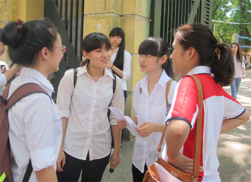 Ngày đầu kỳ thi tốt nghiệp THTP 2014: Diễn ra an toàn, nghiêm túc