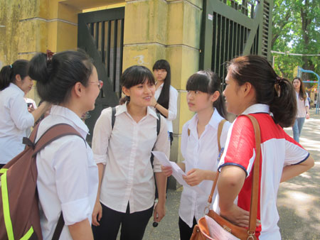 Đề thi vừa sức, thí sinh thoải mái