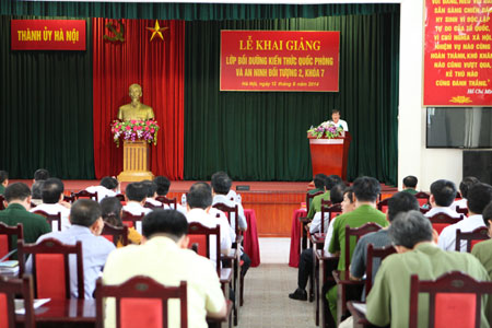 Bồi dưỡng kiến thức quốc phòng và an ninh cho 107 cán bộ đối tượng 2 