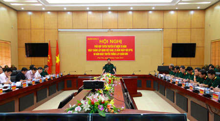 Tăng cường phối hợp tuyên truyền kỷ niệm những ngày lễ lớn của Quân đội