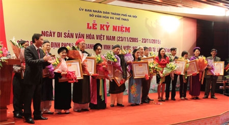 39 nghệ nhân được phong tặng danh hiệu “Nghệ nhân ưu tú”