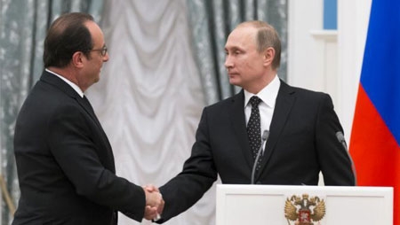 Tạm gác bất đồng, Nga và Pháp nhất trí tăng cường chống khủng bố    