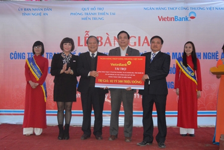 VietinBank tài trợ 2,5 tỷ đồng xây dựng Trạm y tế xã Quỳnh Phương