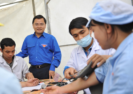 Tiếp sức thanh niên công nhân