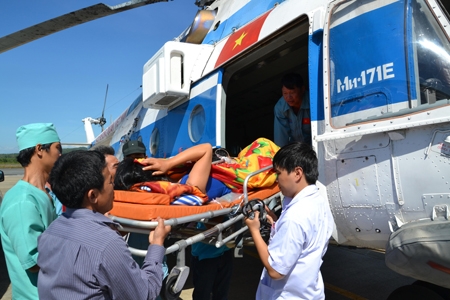Tác nghiệp trên những chuyến bay cấp cứu