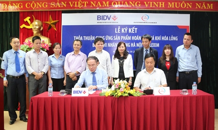 BIDV và VALEXIM ký kết Thỏa thuận cung ứng sản phẩm hoán đổi giá khí hóa lỏng